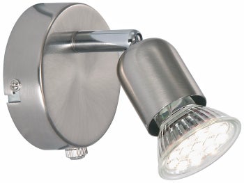 Kinkiet stal szczotkowana 8x8 cm srebrny – obraz-1