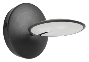 Lampa ścienna metalowa czarna 12x12 cm – obraz-1