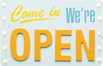 Kinkiet Were Open Led 35x22 cm żółto-niebieski – obraz-1