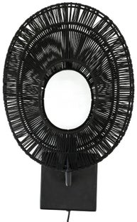 Kinkiet z włącznikiem loft czarny E27 28x45 cm – obraz-1