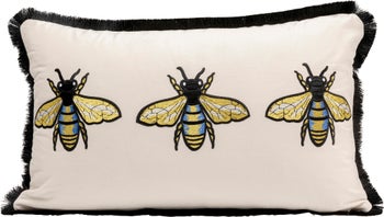 Cojín Bees Blanco 50x30cm – Imagen-1.