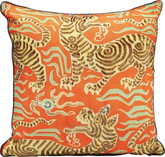 Cojín Tiger rojo 45x45cm – Imagen-1.