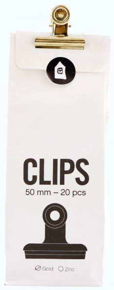 Klipsy 5 cm złote (20-Set) – obraz-1