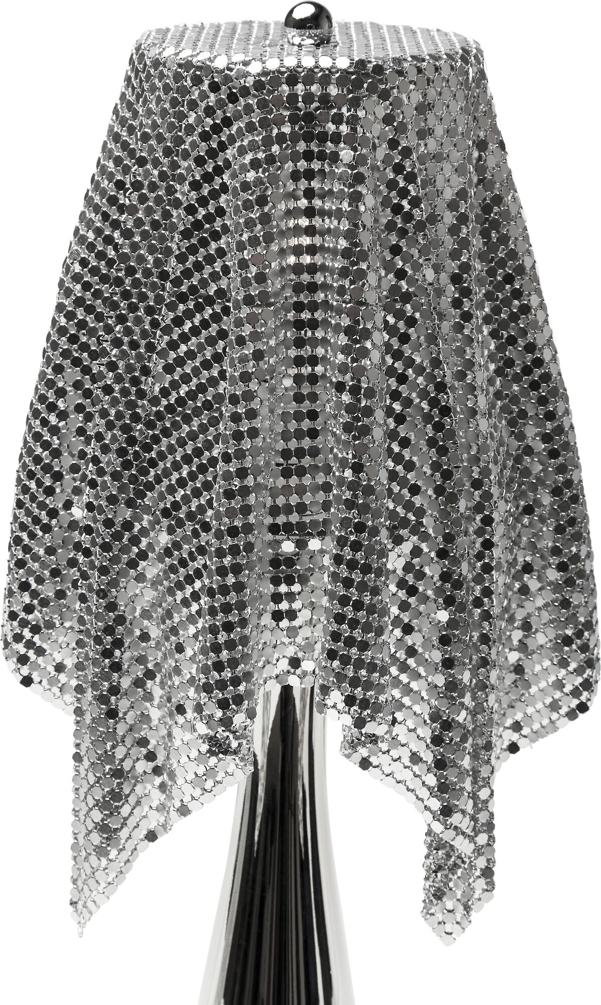 Klosz do lampy Glamour 14x13 cm srebrny – grafika-1.