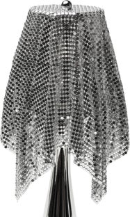 Klosz do lampy Glamour 14x13 cm srebrny – grafika-1.