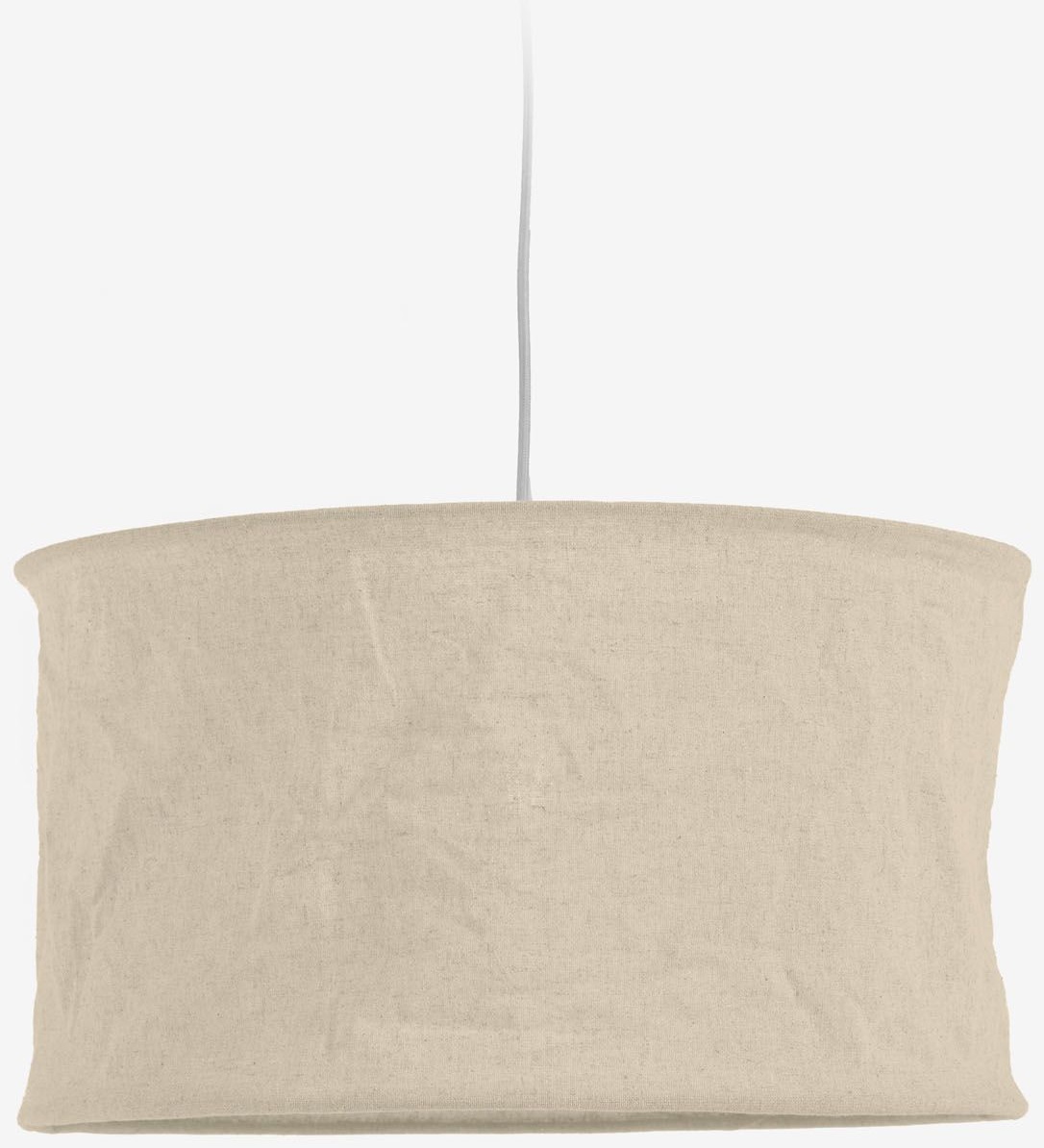Klosz do lampy wiszącej beżowy Ø50x30 cm – obraz-1