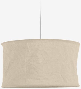 Klosz do lampy wiszącej beżowy Ø50x30 cm – obraz-1