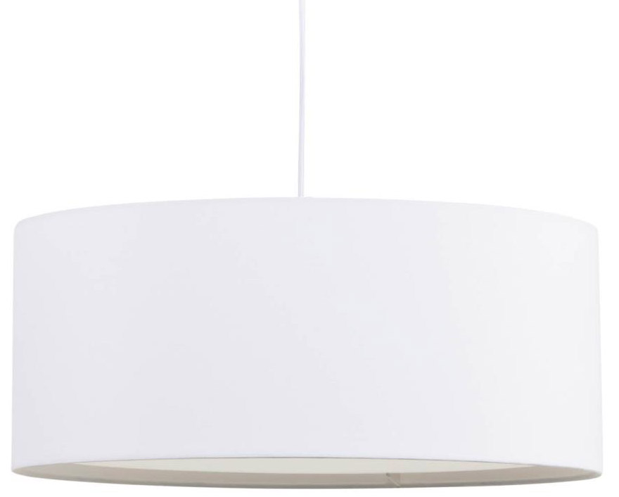 Klosz do lampy biały okrągły Ø50x25 cm – obraz-1