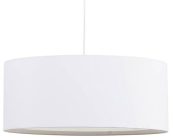 Klosz do lampy biały okrągły Ø50x25 cm – obraz-1