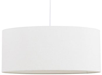 Klosz do lampy biały okrągły Ø50x25 cm – obraz-1
