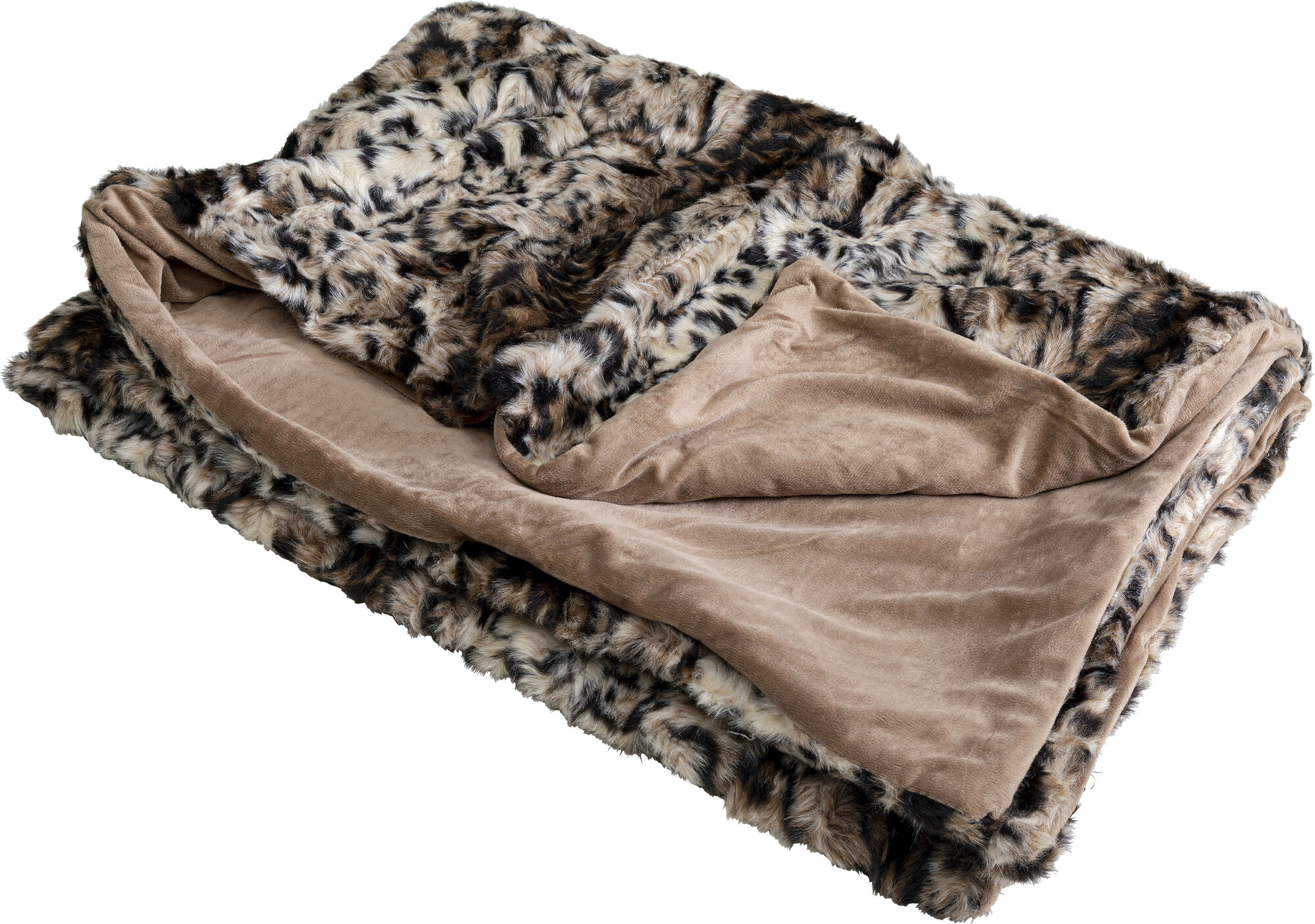 Koc miękki panterka futrzak 140x200 cm  – obraz-1