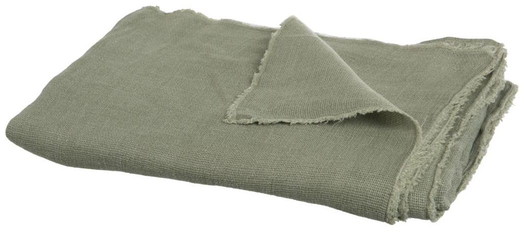 Koc Stonewashed 200x150 cm khaki – obraz-1