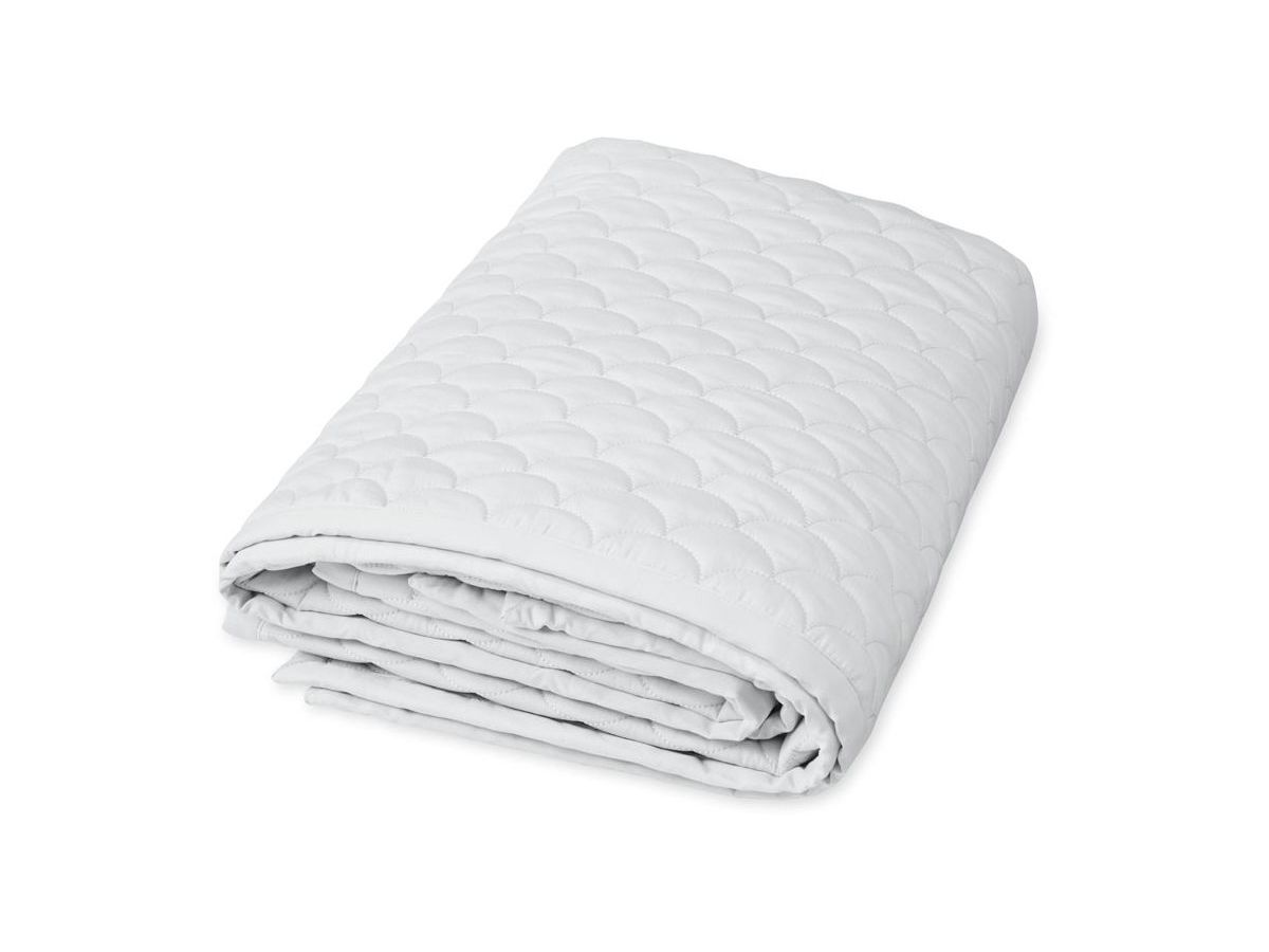 Kocyk dziecięcy Quilt 120x120 cm jasnoszary – obraz-1