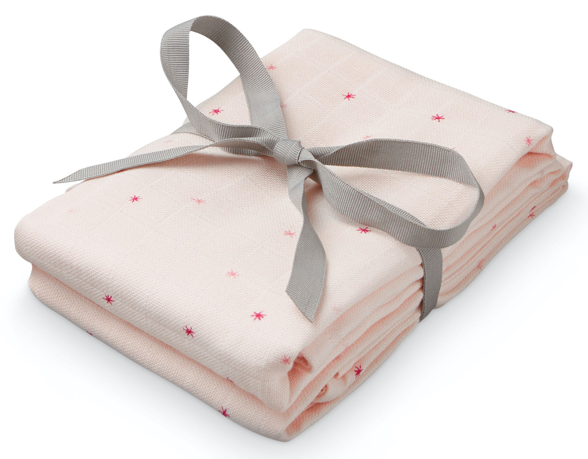 Kocyk muślinowy 68x76 cm Etoile Rose (2-set) – obraz-1