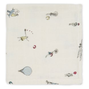 Kocyk muślinowy Gots 70x70 cm kremowy – obraz-1