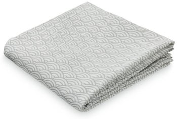 Kocyk muślinowy Printed 70x70 cm szary – obraz-1