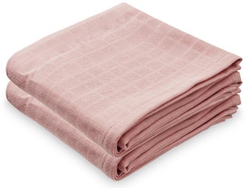 Kocyki muślinowe Premium (2-set) 70x70 cm jagodowe – obraz-1