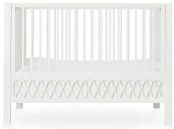 Kojec dziecięcy Harlequin 60x120 cm biały – obraz-1