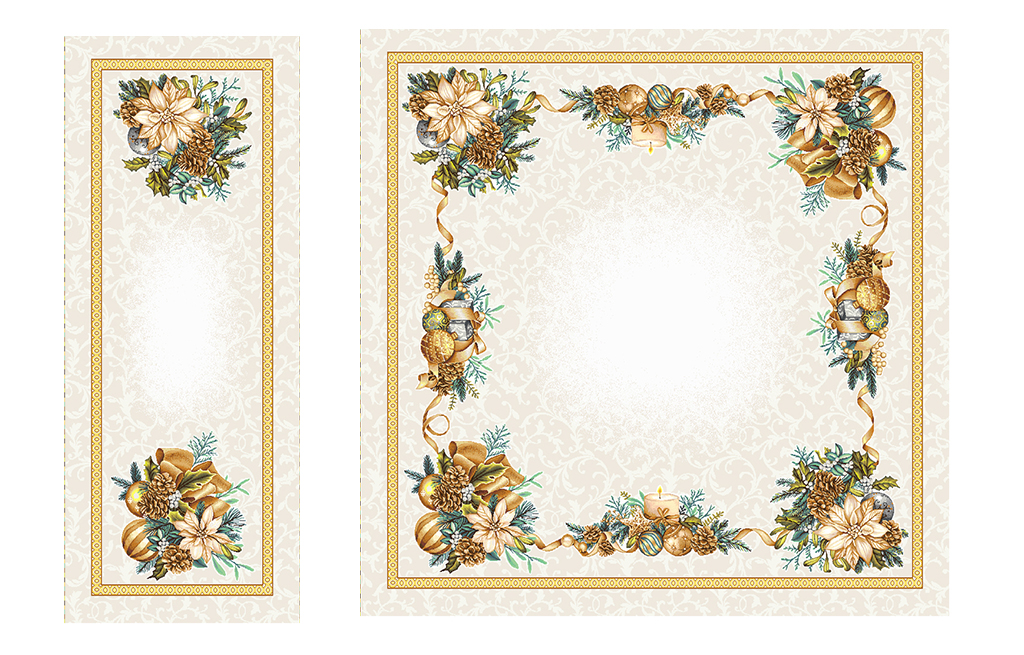 Коледен комплект BOUGIE 95x95+35 – изображение-1