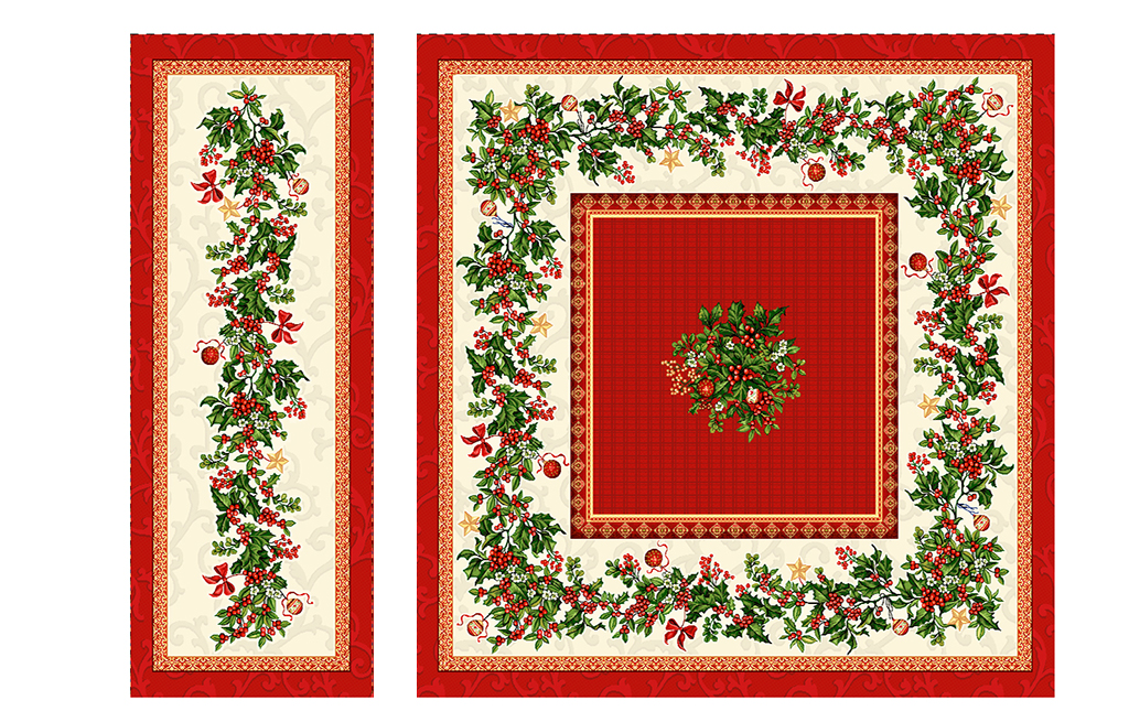 Коледен комплект GINGLE-3 95x95+35x95 см – изображение-1