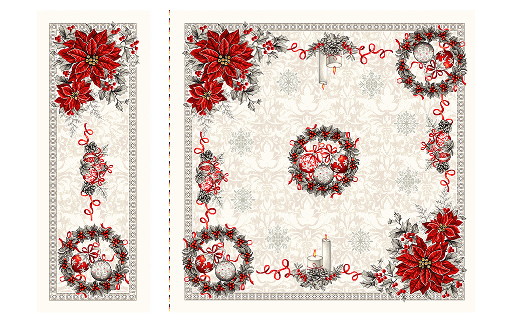 Коледен комплект KRIS 95x95+35x95 см – изображение-1