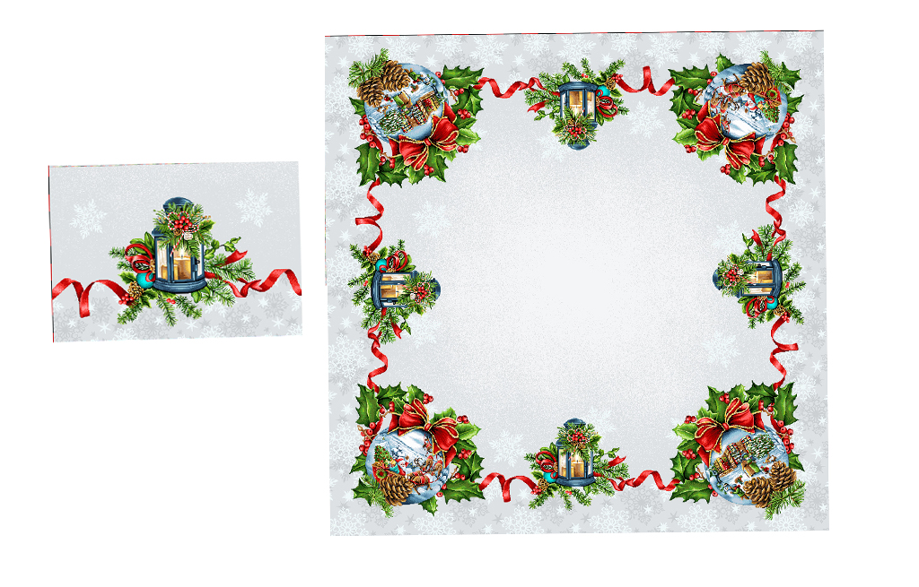 Коледен комплект LUCE 95x95+30x45 см – изображение-1