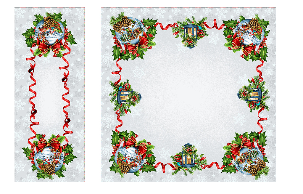 Коледен комплект LUCE 95x95+35x95 см – изображение-1