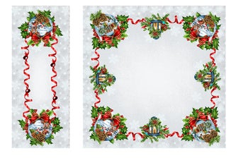 Коледен комплект LUCE 95x95+35x95 см – изображение-1