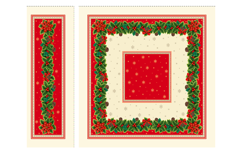 Коледен конплект NEW CAROL 95x95+35x95 см – изображение-1