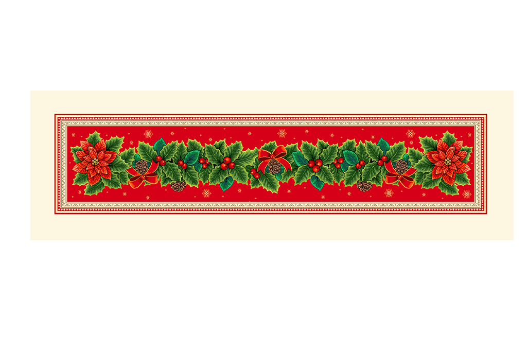 Коледен тишлайфер за маса NEW CAROL 40X135 см – изображение-1