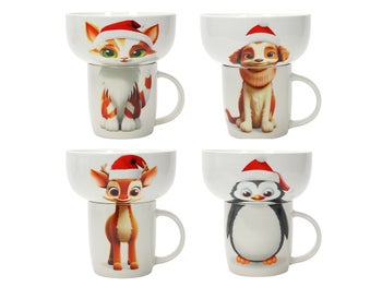 Коледна чаша с купичка – изображение-1