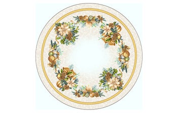 Коледна покривка за маса BOUGIE ф 135 см – изображение-1