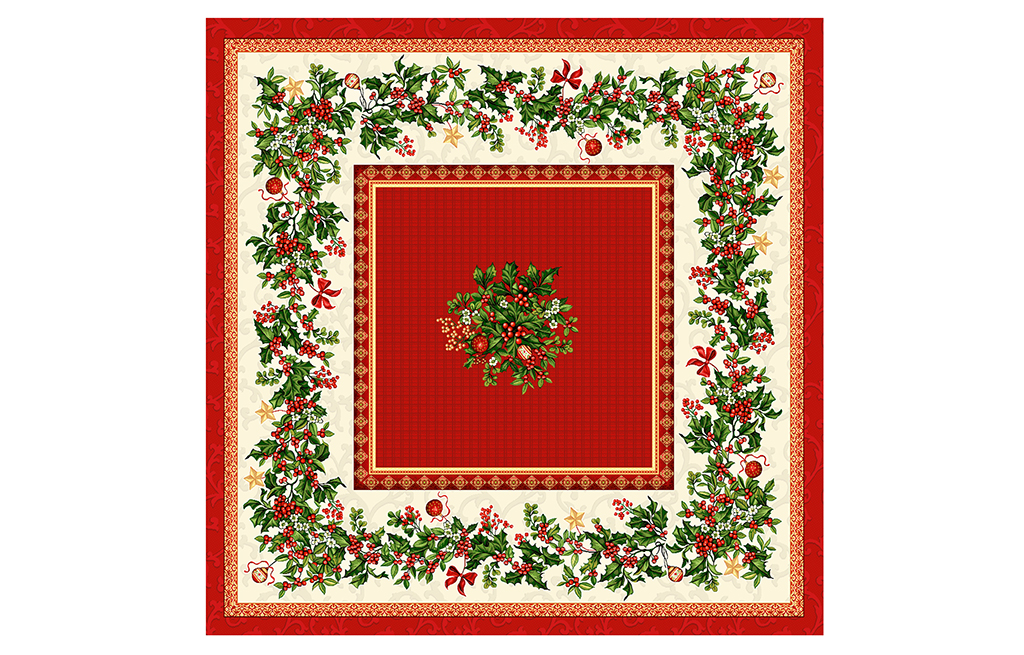 Коледна покривка за маса GINGLE-3 135X135 см – изображение-1