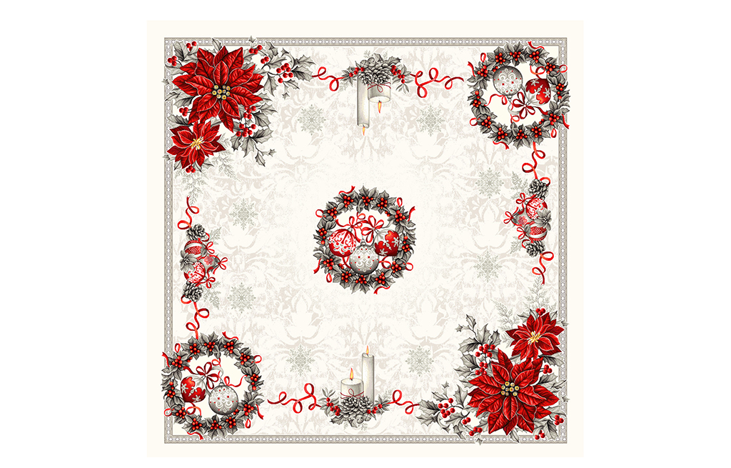 Коледна покривка за маса KRIS 135X135 см – изображение-1