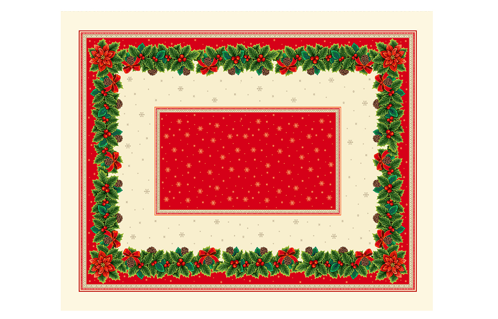 Коледна покривка за маса NEW CAROL 135X175 см – изображение-1