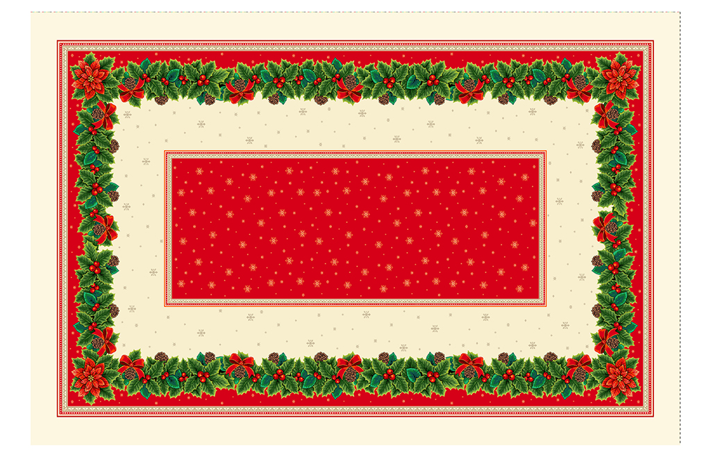 Коледна покрвика за маса NEW CAROL 135X215 см – изображение-1