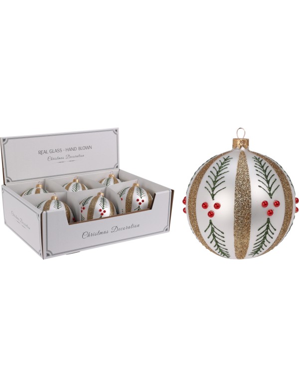 Коледна топка с имейл 10 см – изображение-1