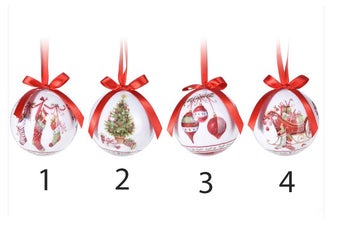 Коледна топка с панделка – изображение-1