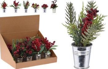 Коледни клонки в саксия – изображение-1