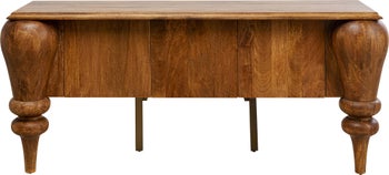 Komoda 3-drzwiowa z litego drewna mango 200x88 cm – obraz-1