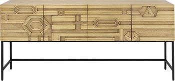 Comoda din otel cu 4 usi si sertare Futuro 183x86 cm – imagine-1.