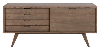 Komoda A-Line 160x72 cm naturalna przydymiona – obraz-1