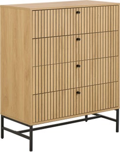 Komoda Albany z frontem lamelowym – grafika-1.