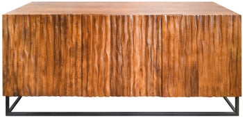 Komoda z drewna mango w odcieniu brązowym z czarnymi nogami – grafika-1.