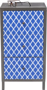 Komoda Artistico grafitowo-niebieska – obraz-1