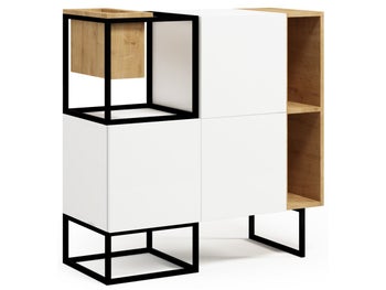 Komoda Box Steel 100x100 cm #1 – obraz-1