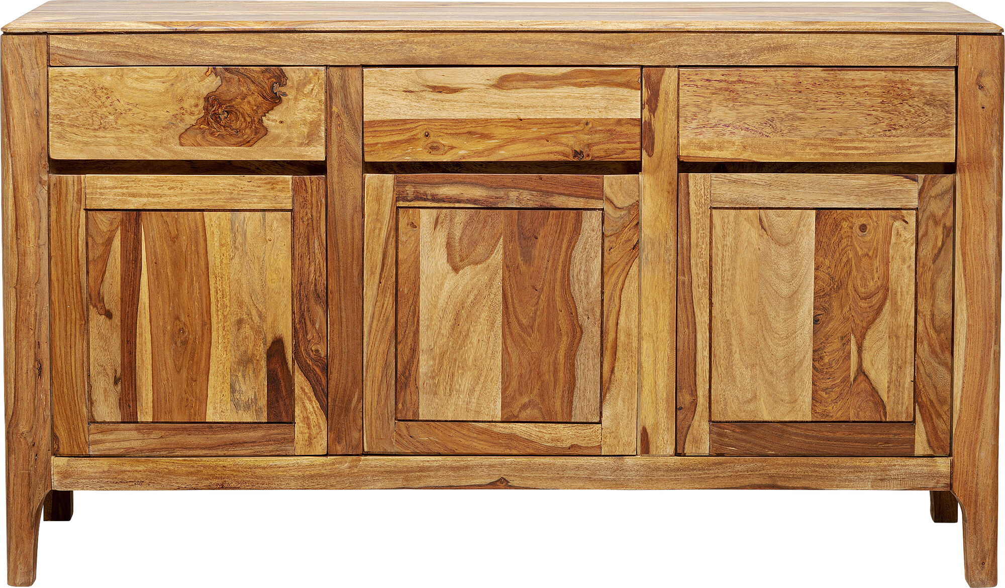 Sideboard Brooklyn Trä - 3 Dörrar/3 Lådor, 85x145cm – bild-1.