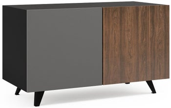 Komoda Commander Horizont 2 100x60 cm brązowo-szara – obraz-1