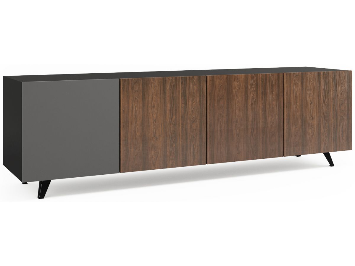 Komoda Commander Horizont 5 200x60 cm brązowo-szara – obraz-1