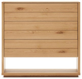 Komoda do salonu płyta mdf fornir dębowy naturalny 100x96 cm – obraz-1
